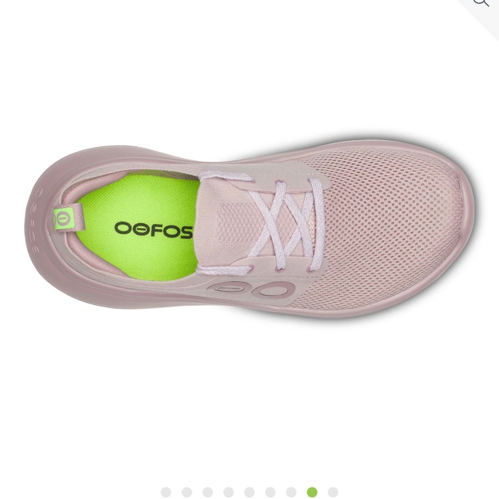 OOFOS Women's Oomys Stride Sneakers - Pink - Picture 2 of 9